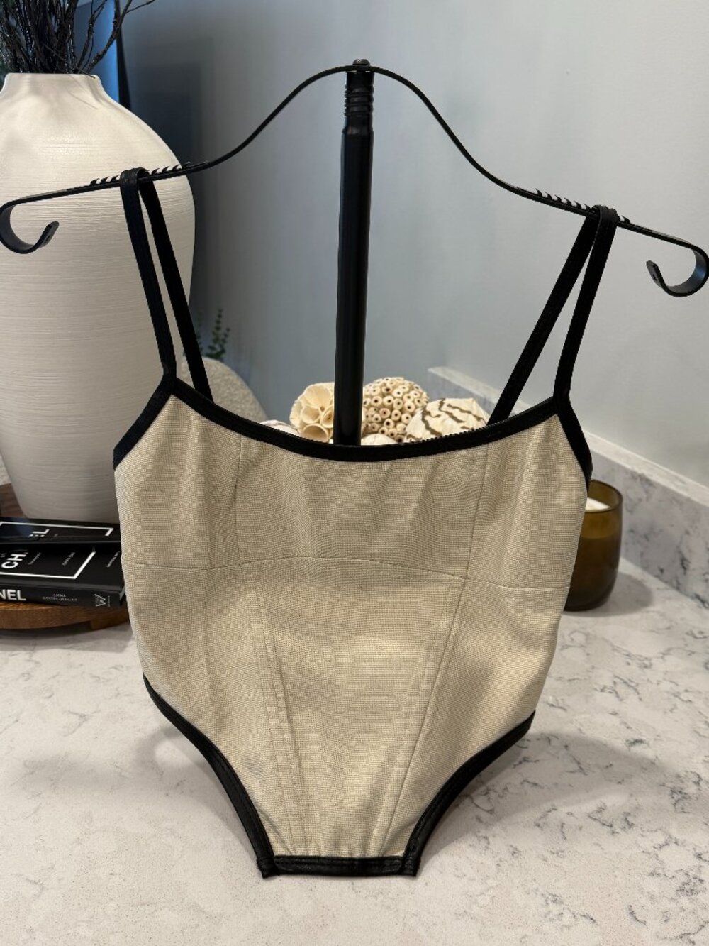White Fox Still Your Best Bustier/Oatmeal - Small